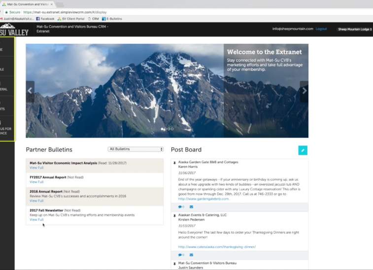 Extranet Training: Login and Home Page